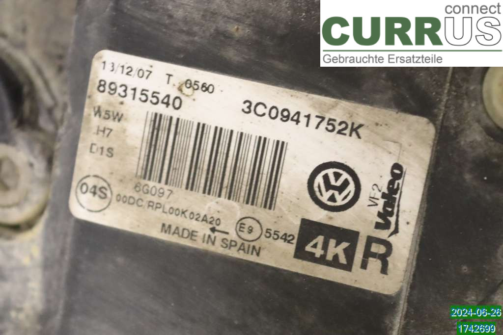 VW PASSAT      05-10 Manuelles 5-Gang-Getriebe 3C0941754K BMP