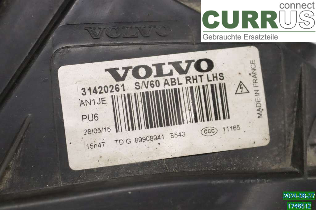 VOLVO V60  14-18 Manual gearbox (4-speed) 31698824 D3 2,0