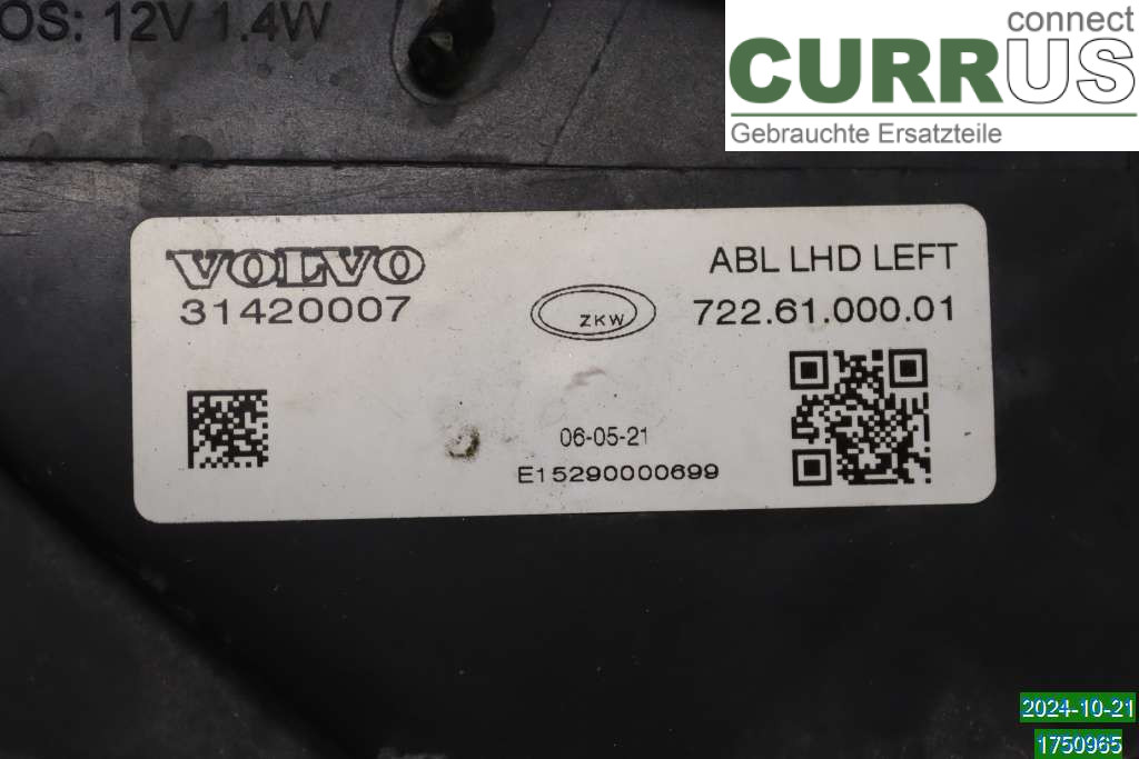 VOLVO V40  CROSS COUNTRY 13-19 Manual gearbox (4-speed) 31420121 2.0