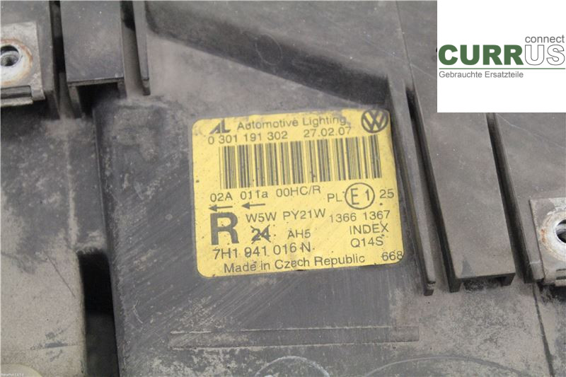 VW TRANSP/CARAVELLE 04-15 Manual gearbox (5-speed) 7H1941018N BNZ