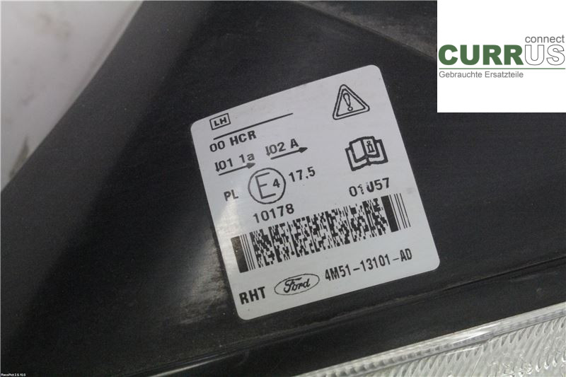 FORD FOCUS     04-07 Manuel gearkasse 4-trins 1480990 1.8FF Q7DA