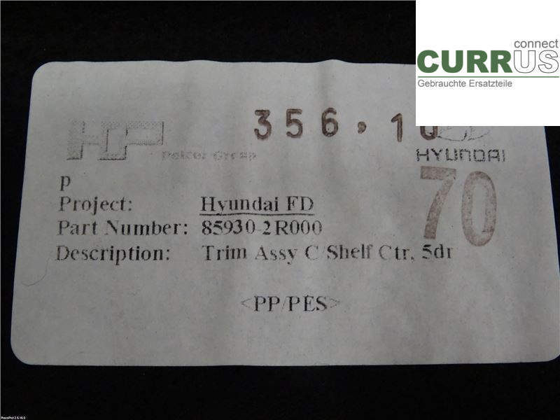 HYUNDAI i30   07-12 Inlet pipe 859302R000WK 1,6CRDI D4FB
