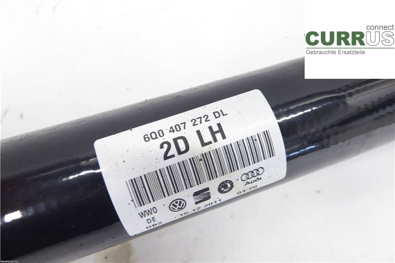 SKODA FABIA         07-14 Części układu napędowego 6Q0407272DL 1.2 CBZA