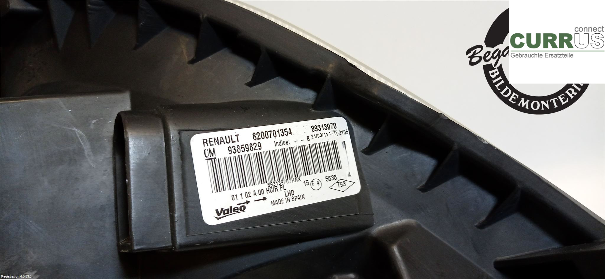 OPEL VIVARO 01-14 Manuel gearkasse 4-trins 93859829 M9R-630