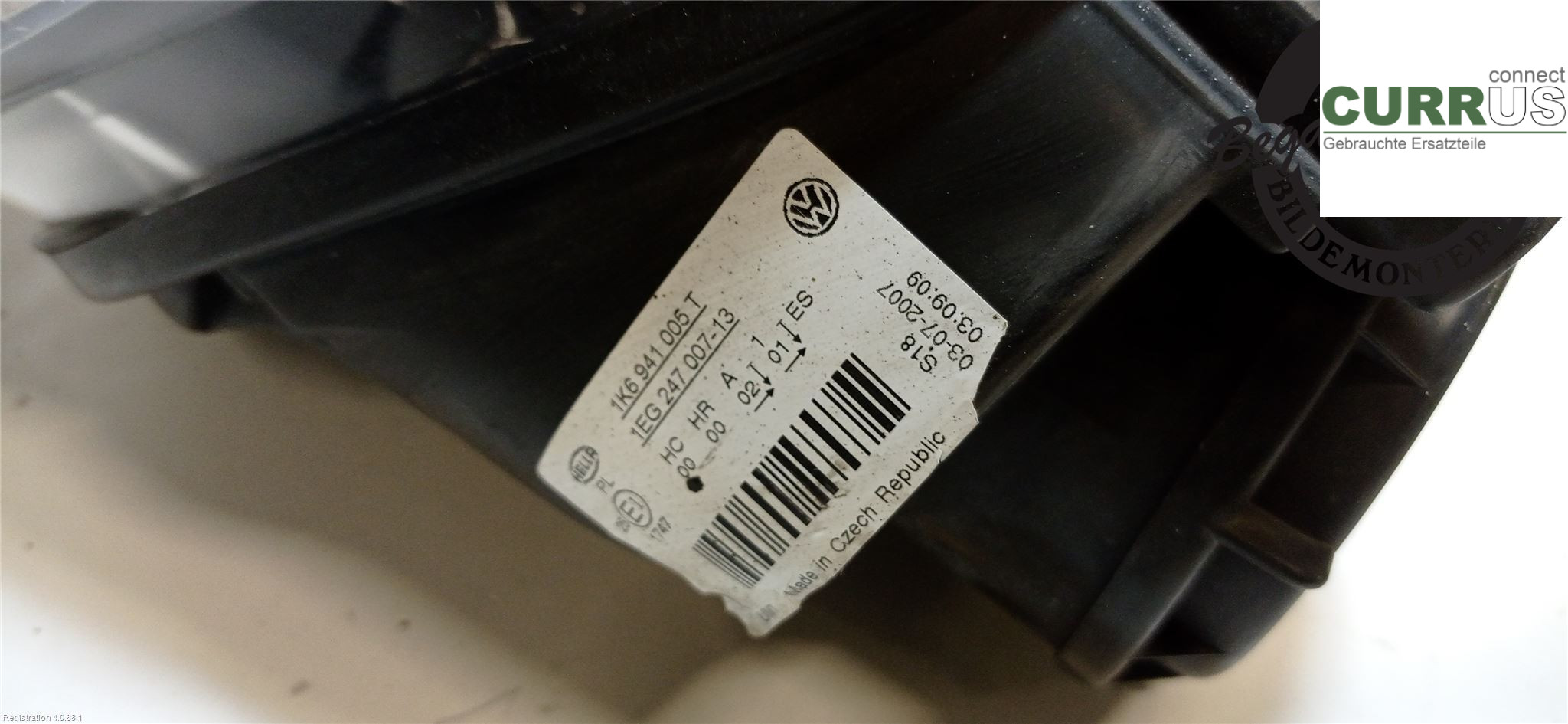 VW GOLF V      04-09 Manuel gearkasse 4-trins 1K6 941 029 T BMY