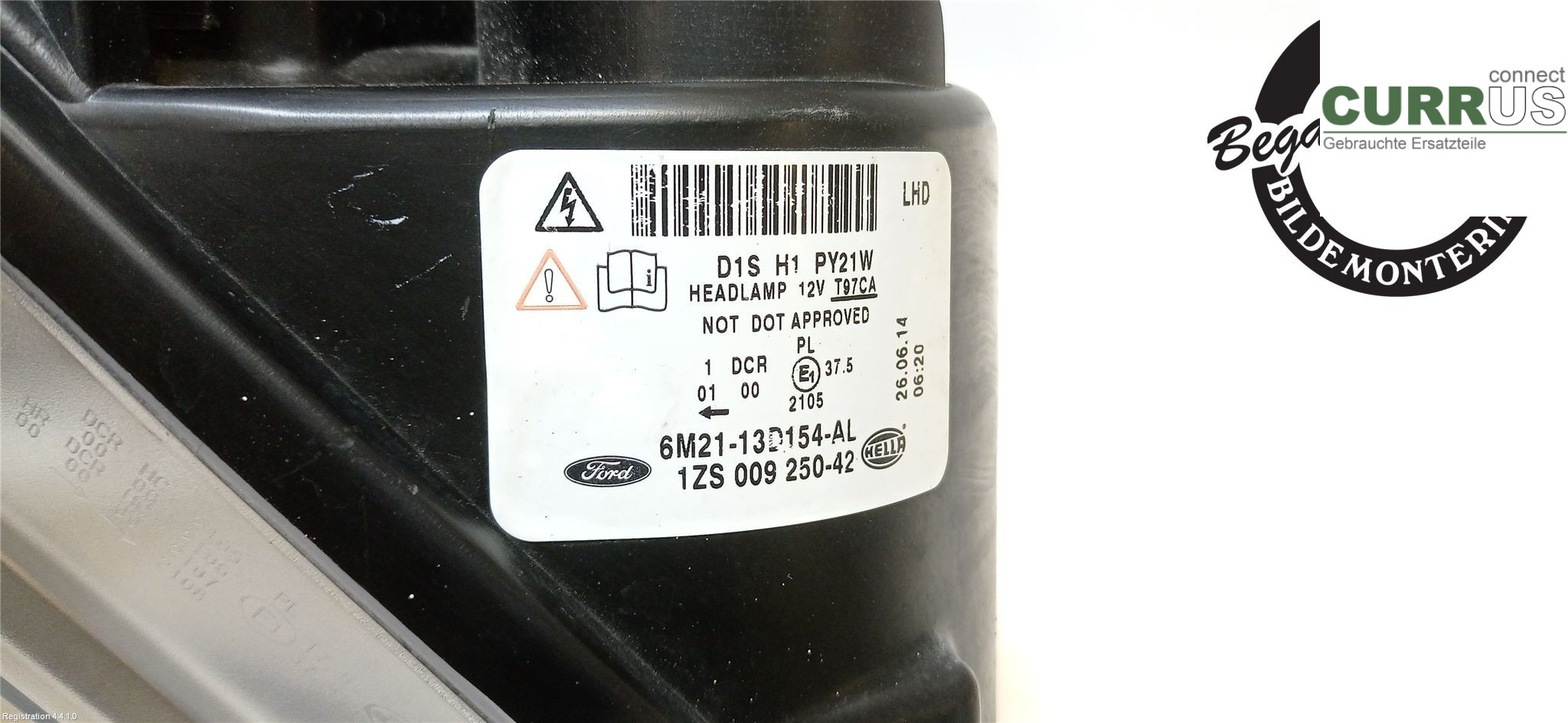 FORD S-MAX  06-15 Manuel gearkasse 5-trins 1801378 KNWA