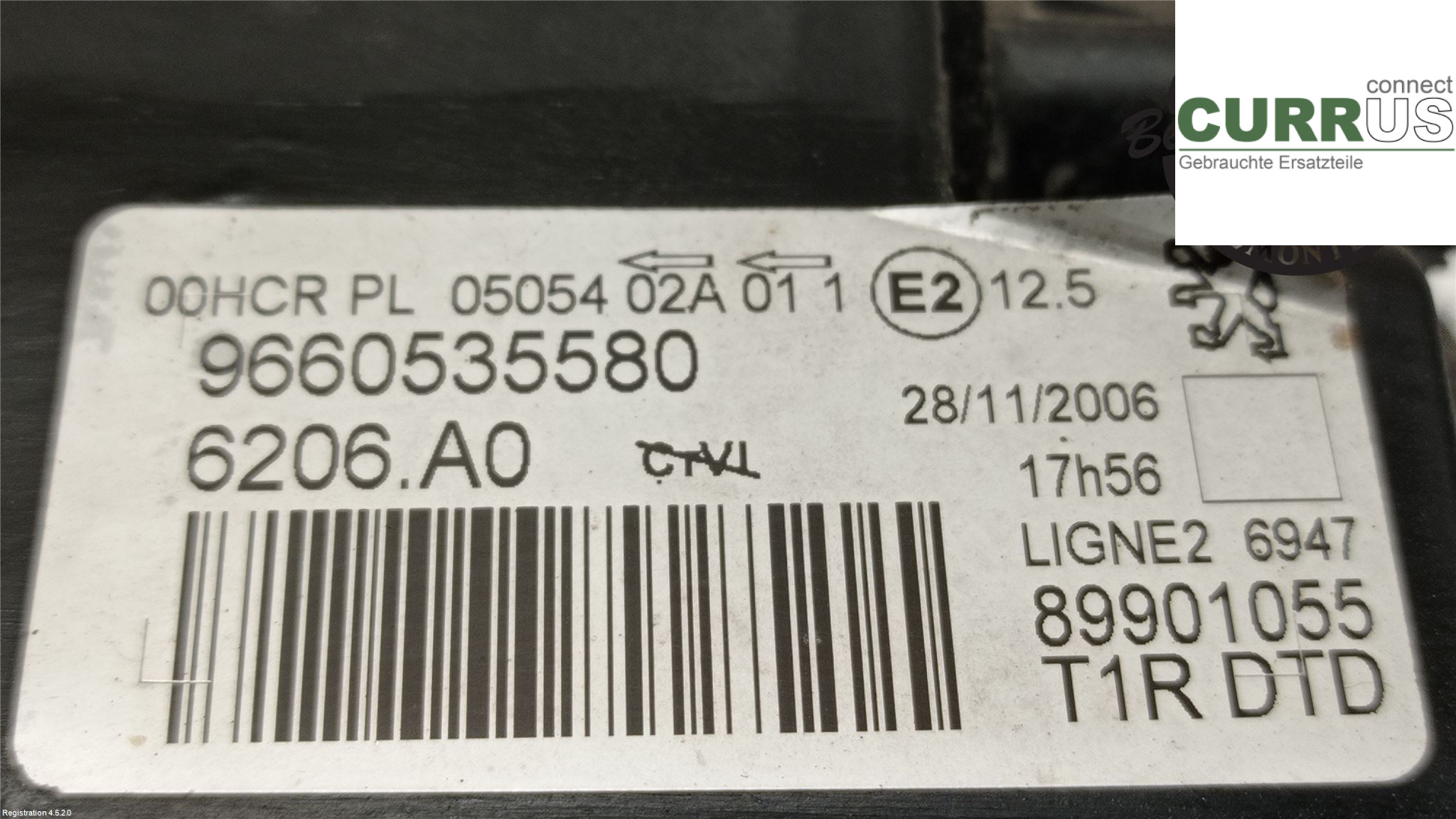 PEUGEOT 206  98-09 Manual gearbox (5-speed) 6206 A0 KFW