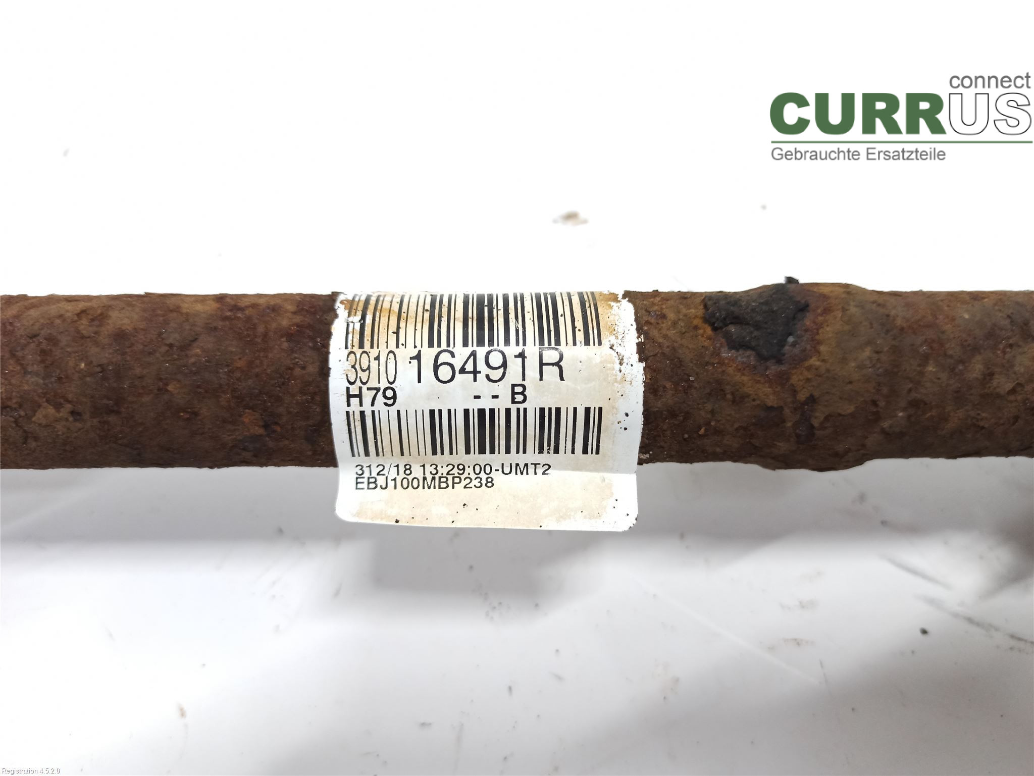 DACIA DUSTER  10-17 Front axle assembly (4WD) 391016491R K9K-872