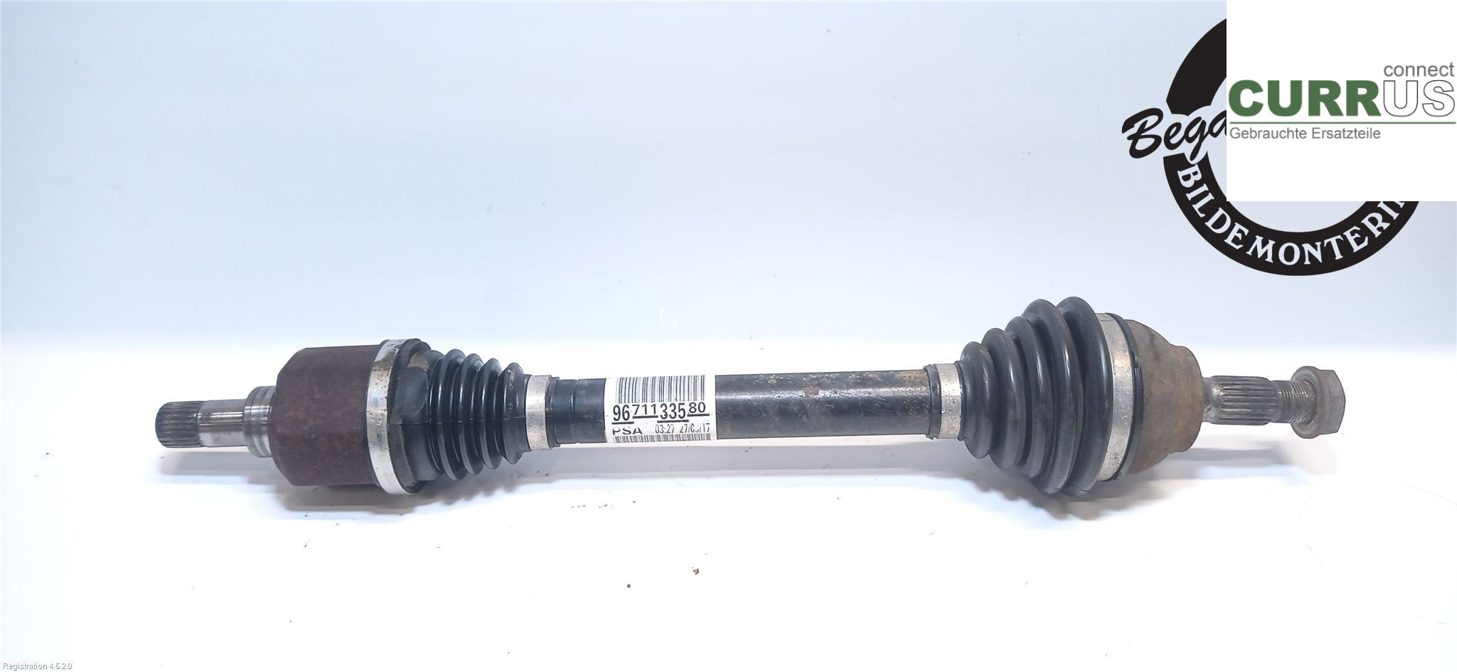 CITROEN BERLINGO  08-18 Front axle assembly (4WD) 3272ZE BHY