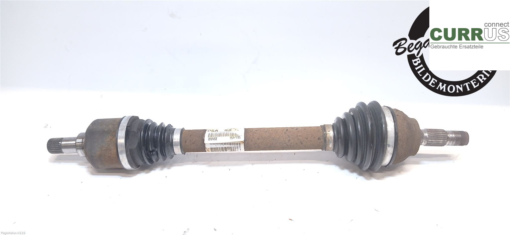 PEUGEOT 308 08-13 Front axle assembly (4WD) 3272 PZ  5FX
