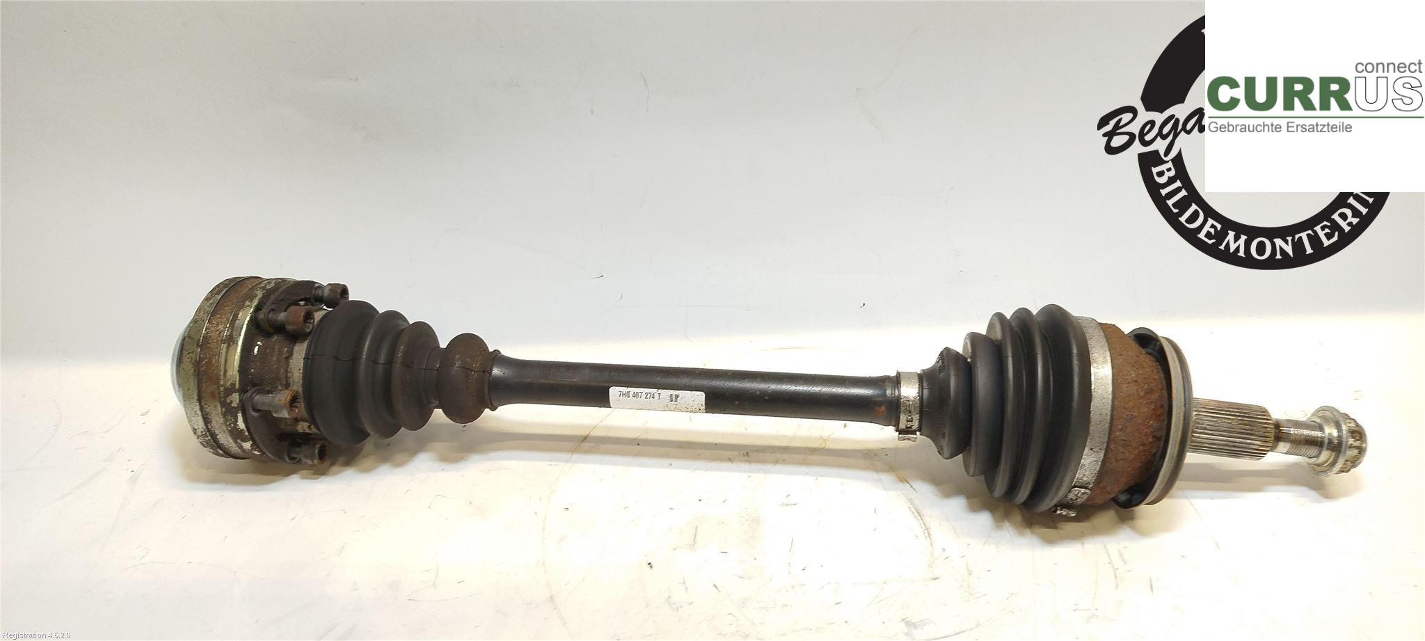VW TRANSP/CARAVELLE 04-15 Front axle assembly (4WD) 7E0 407 271 AA BRS