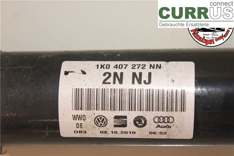 SEAT LEON    06-12 Transmissionsdele 1K0407762LX 1,2 R4 105HK