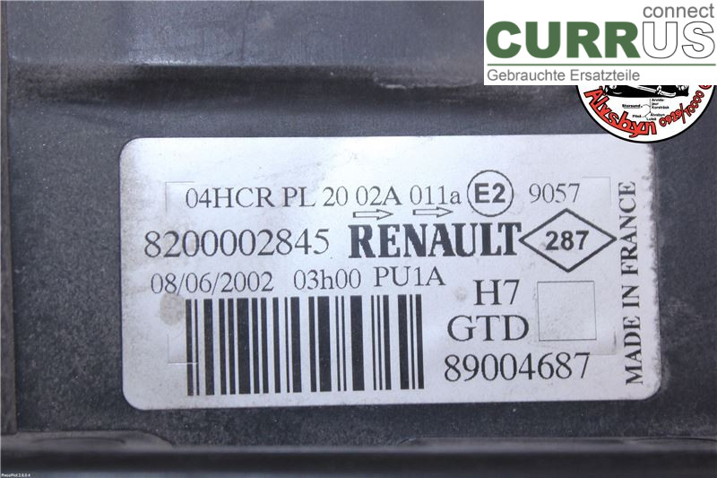 RENAULT LAGUNA II  01-05 Manual gearbox (4-speed) 7701048927 1.8 R4 88KW
