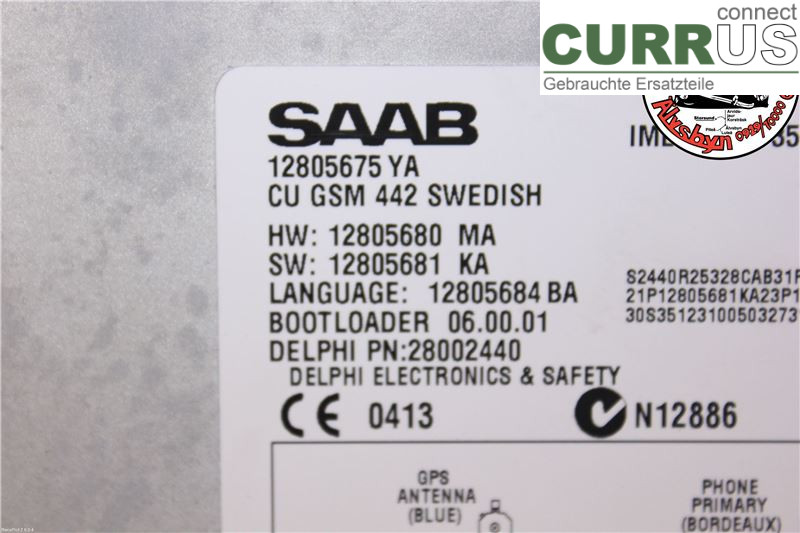 SAAB 9-3 VER 2 Gearkasse 7-trins 12805675 Z19DTH 150HK