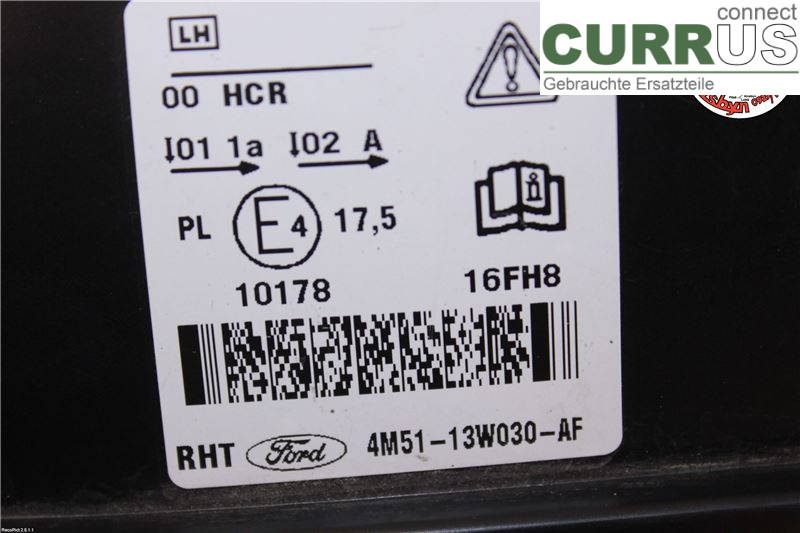 FORD FOCUS     04-07 Manuel gearkasse 4-trins 1480990 1,8I R4 125HK