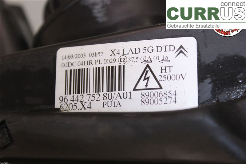 CITROEN C5      -04  Manual gearbox (5-speed) 6205X4 3,0 V6 152KW