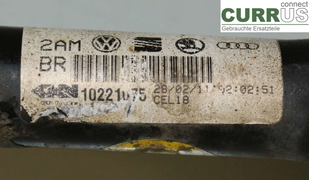 VW AMAROK  10-22 Front axle assembly (4WD) 2H0407271B 2.0 TDI
