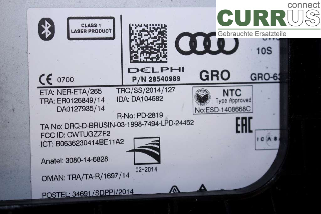 AUDI A4/S4  B9 16-19 7-speed gearbox 8W0035824A 2,0TDI R4 190HK