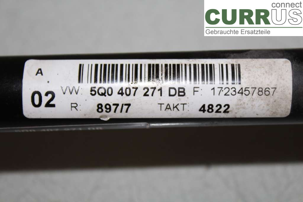 VW GOLF / E-GOLF VII 13-20 Front axle assembly (4WD) 5Q0407271DB 1,0 TSI