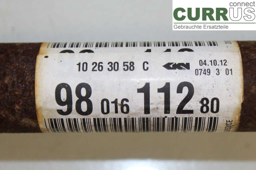 PEUGEOT 208 12-15 Części układu napędowego 9801611280 1.2 R4 82HK