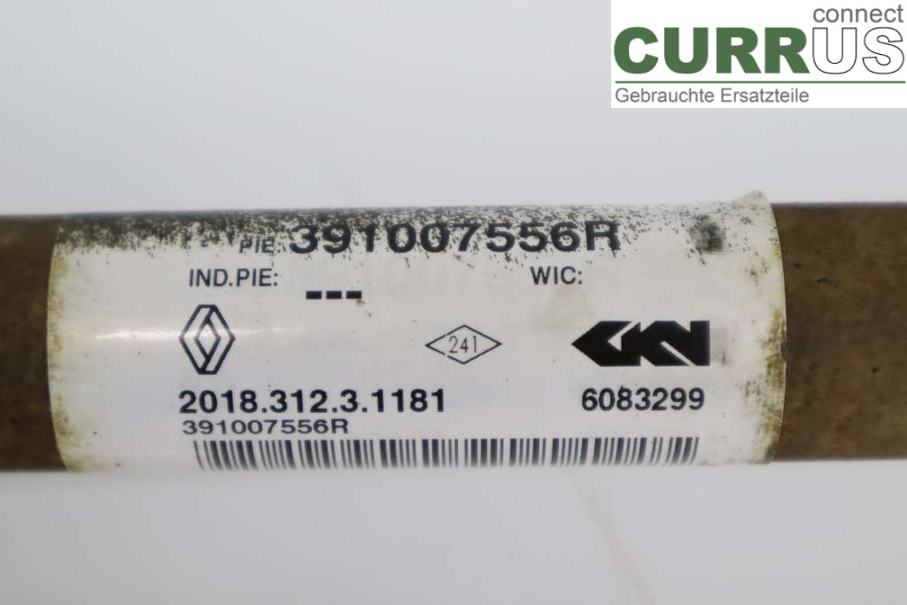 RENAULT CAPTUR 13-19 Pièces de transmission 391007556R 0,9TCE 90HK