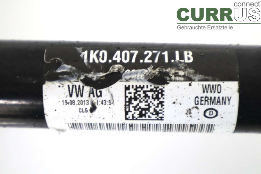 SKODA OCTAVIA  13-20 Forakselsamling - 4WD 1K0407763KX 1.6TDI 105HK