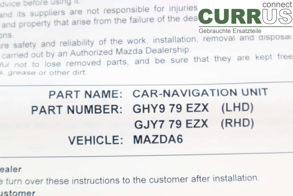 MAZDA 6       08-13 Gearkasse 7-trins GHY9-79-EZXA 