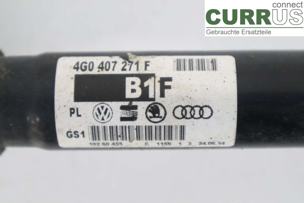 AUDI A6 ALLROAD 4G 12-18 Front axle assembly (4WD) 4G0407271F 3.0TDI 204HK