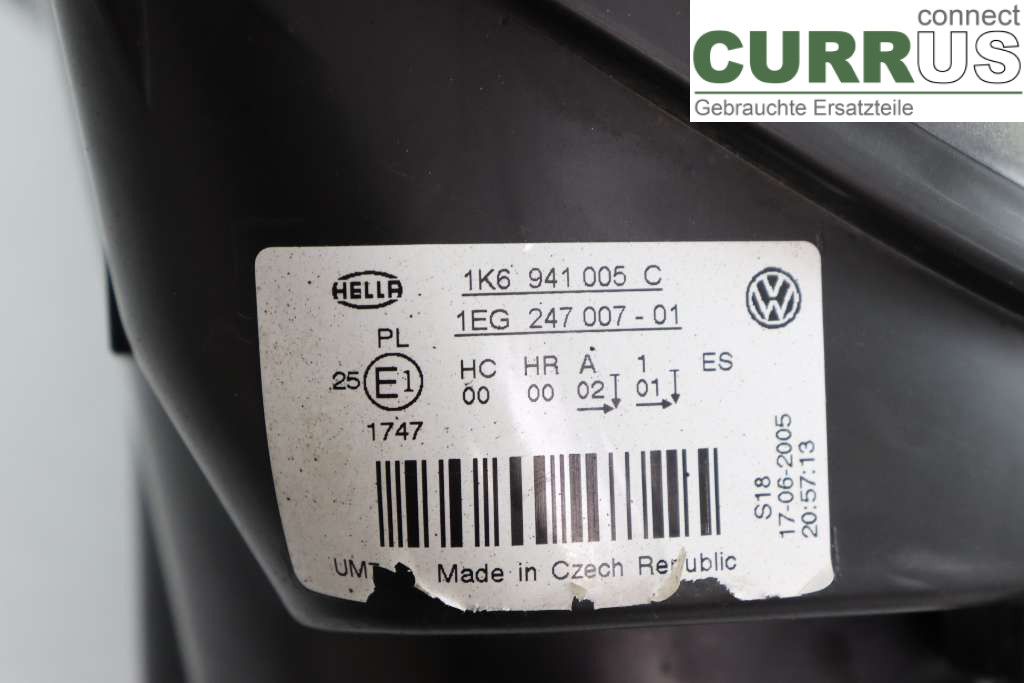 VW GOLF V      04-09 Manual gearbox (4-speed) 1K6941005C BAG