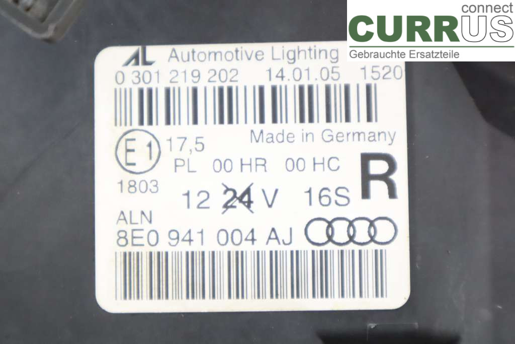 AUDI A4/S4  05-07 Manual gearbox (5-speed) 8E0941004AJ 1.8TFSI 200HK
