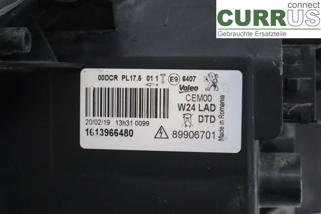 PEUGEOT 508  11-18 Manual gearbox (5-speed) 1613966480 RHC