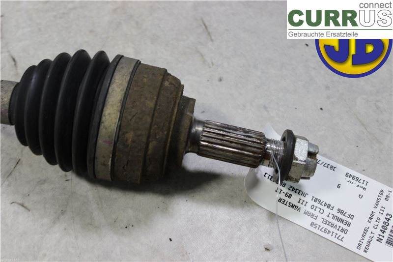 RENAULT CLIO III  09-12 Front axle assembly (4WD) 7711497150 DF786 F047601