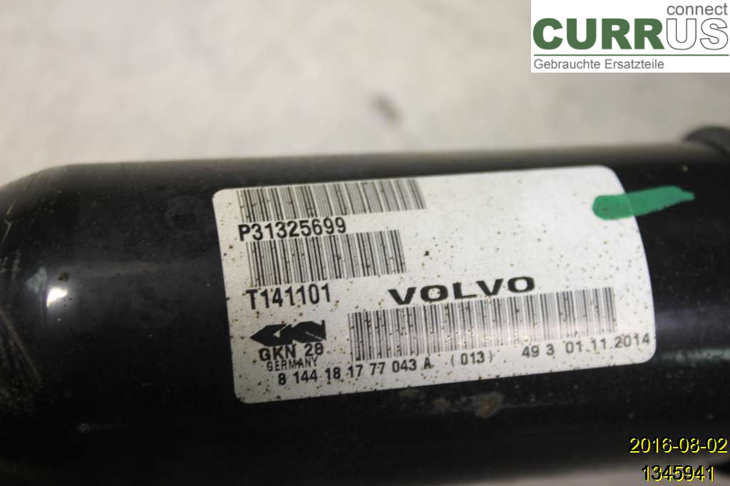 VOLVO XC70  14-16 Front axle assembly (4WD) 36010055 D4204T5