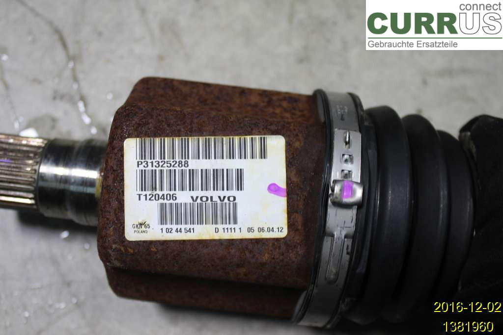 VOLVO V60 11-13 Front axle assembly (4WD) 36012416 D82PHEV
