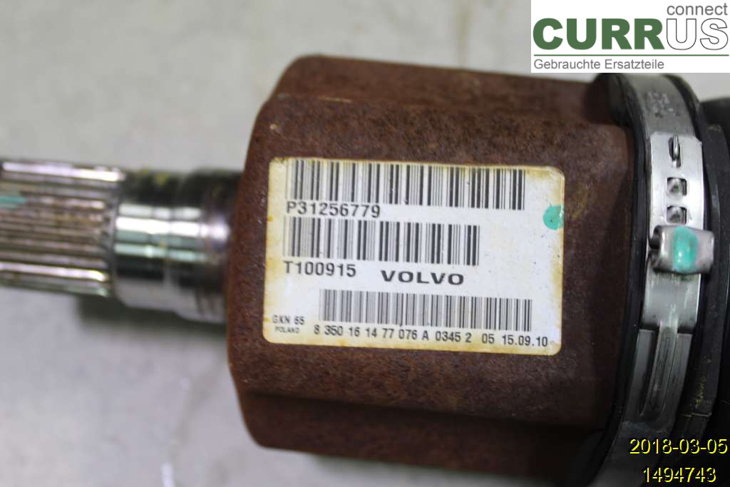 VOLVO V60 11-13 Front axle assembly (4WD) 36050785 D5204T2
