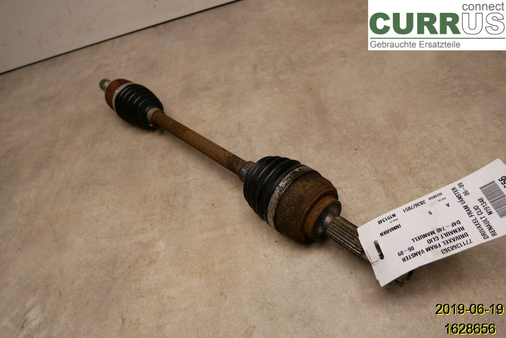RENAULT CLIO III  06-09 Forakselsamling - 4WD 7711368363 D4F-740
