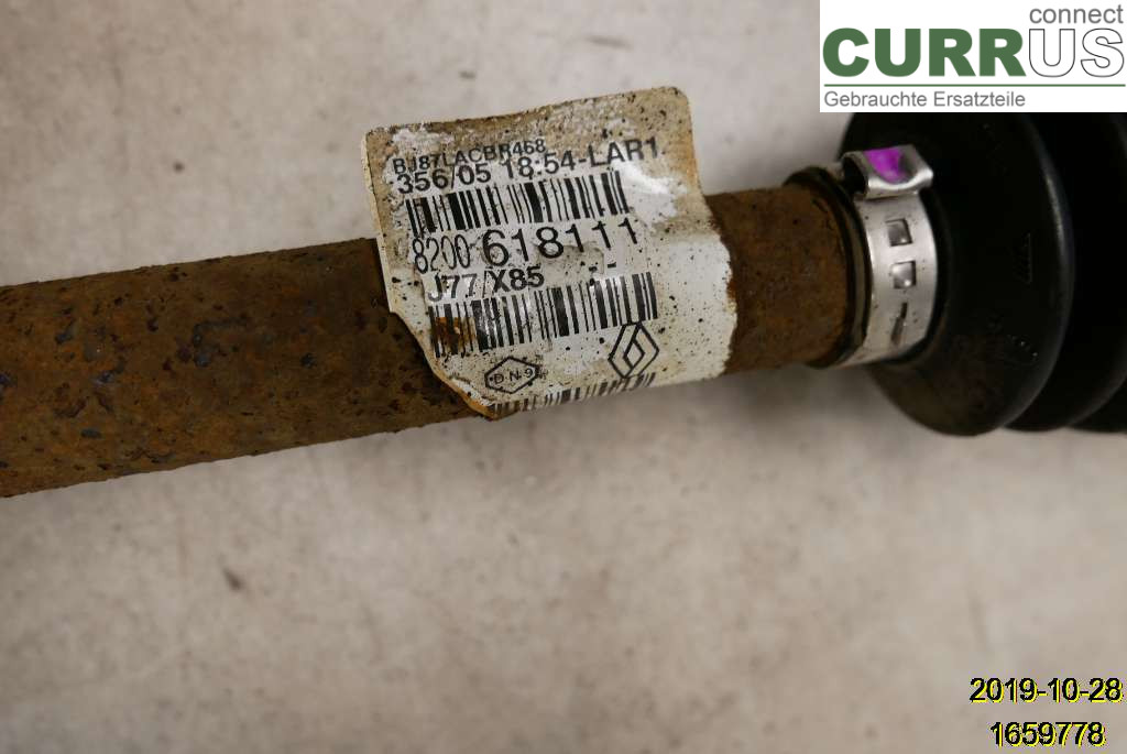 RENAULT CLIO III  06-09 Transmissionsdele 7711497417 K4J-780
