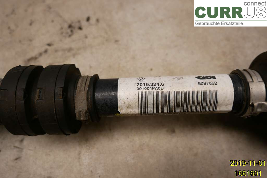RENAULT KADJAR  15- Pièces de transmission 391004PA0B H5F-408