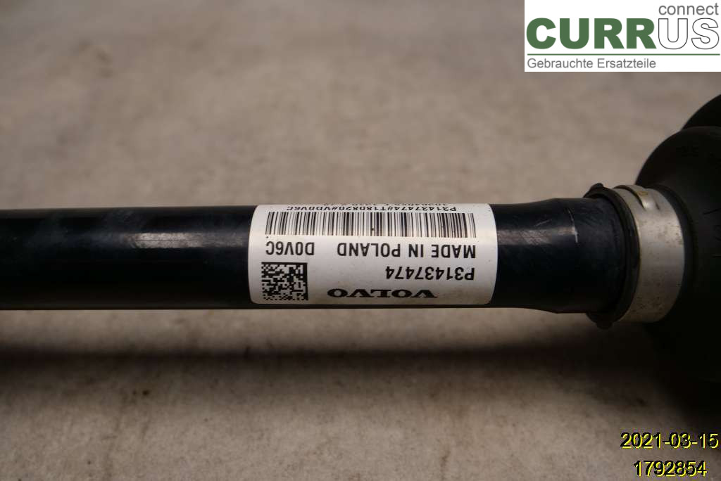VOLVO XC40/RECHARGE 18- Pièces de transmission 36012944 B3154T5