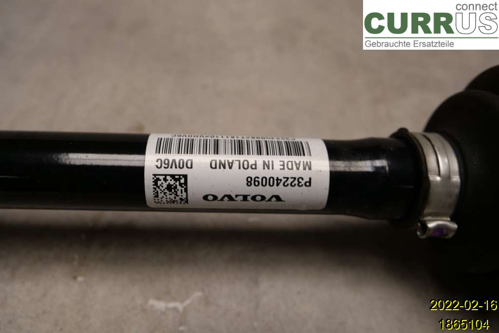 VOLVO XC40/RECHARGE 18- Essieu avant (4x4) 36013035 B420T6