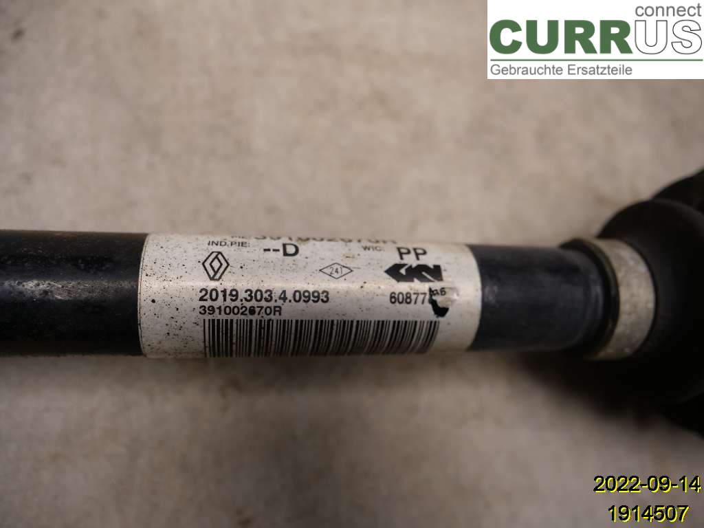 RENAULT KADJAR  15- Transmissionsdele 391002670R H5H-470