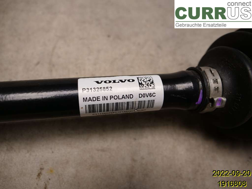 VOLVO XC60  18- Front axle assembly (4WD) 36003638 B4204T23