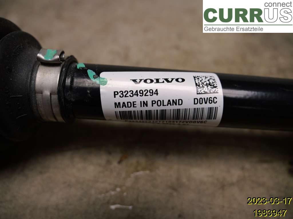 VOLVO V60  19- Części układu napędowego 36003732 B4204T52