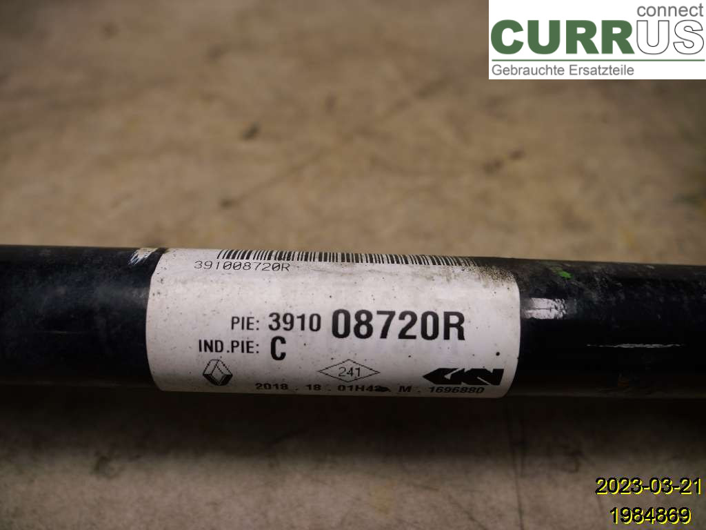 RENAULT ZOE/E-TECH 13-> Pièces de transmission 391000849R 5AQ-60