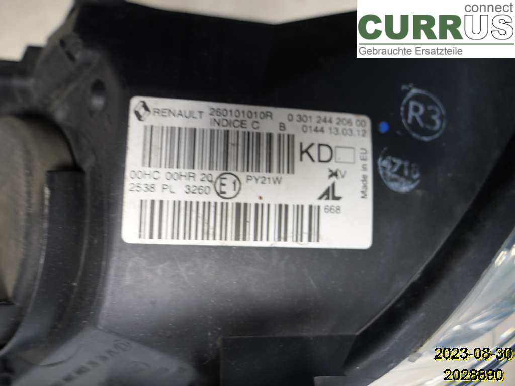 RENAULT MEGANE III 09-15 Boîte manuelle 5 vitesses 260102973R K9K-837