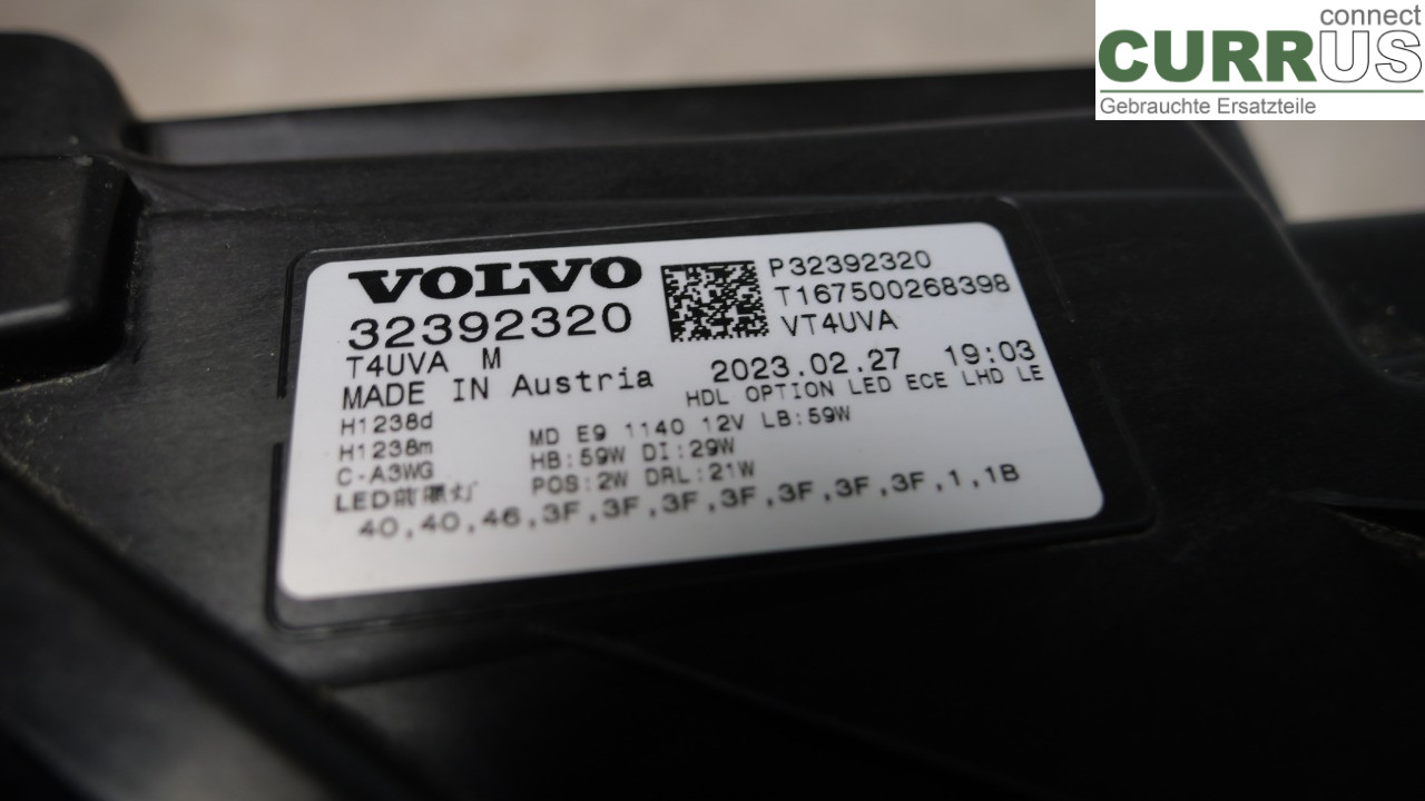 VOLVO XC40/RECHARGE 18- Manual gearbox (4-speed) 32140436 E400V16