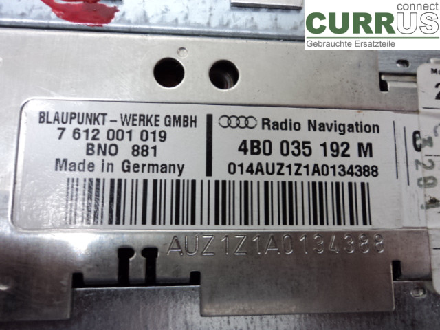 AUDI A6/S6     97-05 Gearkasse 7-trins 4B0035192MX 4,2 ANK