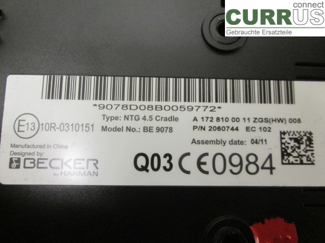 MB C (204)   07-15 7-speed gearbox A1728100011 OM651.911