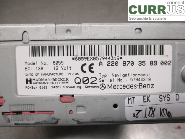 MB E-KLASS (W211)   02-09 Gearkasse 7-trins A2118708926 M272.964