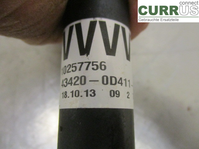 TOYOTA YARIS       12-14 Forakselsamling - 4WD 43420-0D411 1NZ-FXE